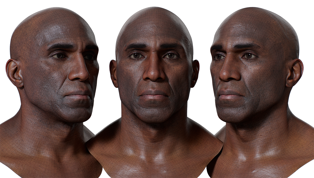 Download 3d head model with realistic skin